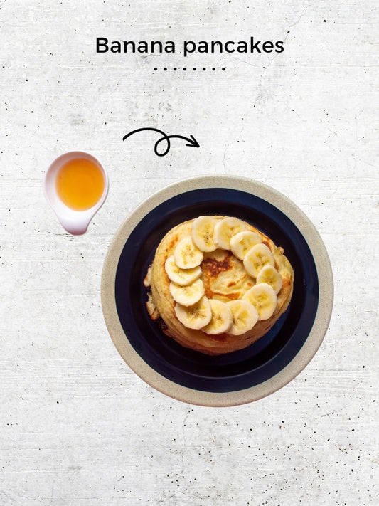 Banana Pancakes – Eggless
